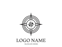 Compass logo template vector icon illustration design
