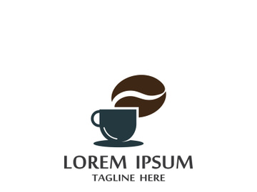 Premium coffee bean logo design. preview picture