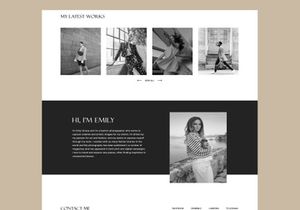 Fashion Photographer Portfolio Landing page UI Template design