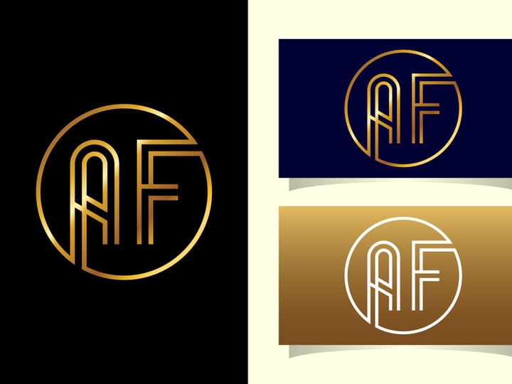 Initial Letter A F Logo Design Template. Graphic Alphabet Symbol For Corporate Business Identity