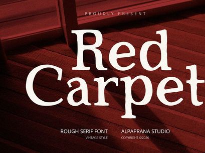 Red Carpet - Serif Font