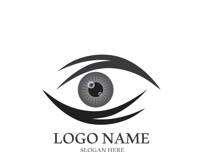 Branding identity corporate eye care vector logo design