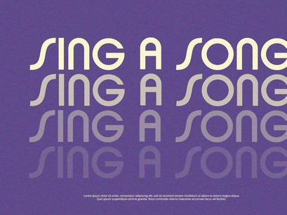 Songs - Sans Serif Font