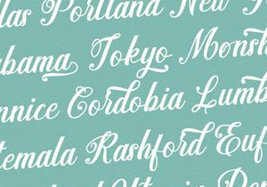 Madena Parlling - Bold Script Font
