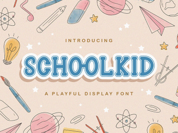 Schoolkid - Playful Display Font preview picture