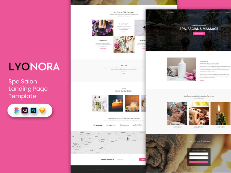 Spa Landing Page Template