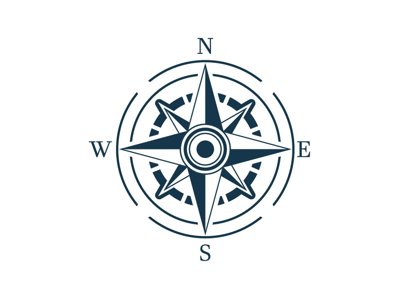 Compass icon illustration design