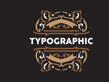 Vector Decorative Vintage Typography Elements, Greeting Card Design preview picture