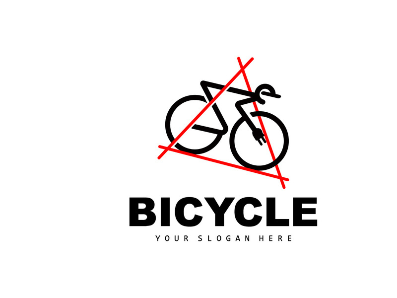 Electric Bicycle Logo, Sport Bike Vector