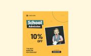 School Admission Social Media Post And Web Banner Template