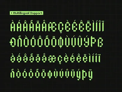 Bitstream Screen | Pixelated Font