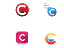C Letter Logo Template vector icon design