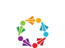 Community logo business template and icon people vector