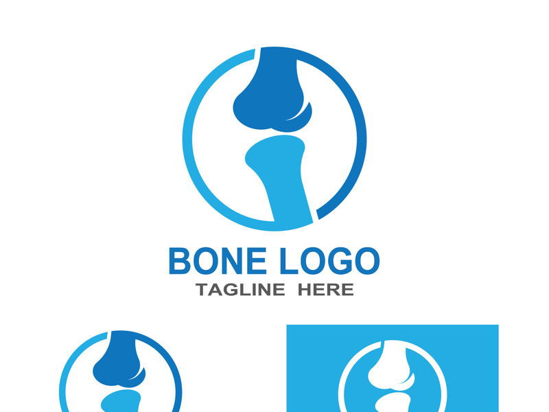 Bone logo design.logo for nursing, medical, orthopedic.