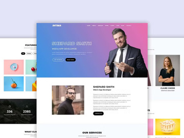 Personal Portfolio Bootstrap Template preview picture