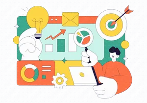 10 Market Research and Analysis Illustration