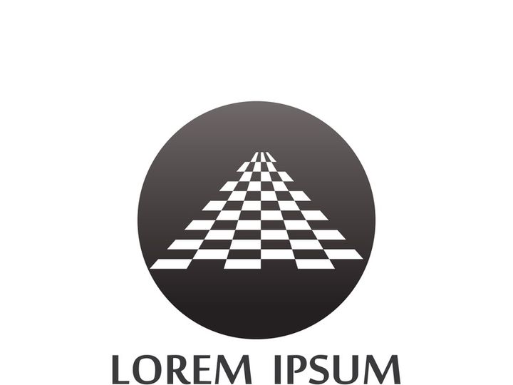 Creative and modern racing flag logo design.
