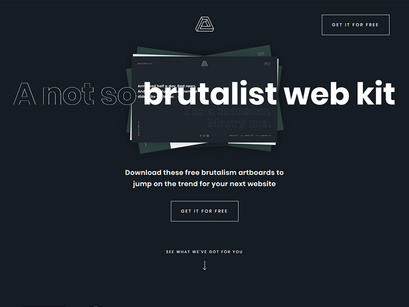 Brutalism Free Web-Kit Design