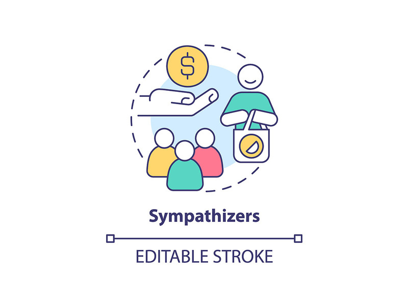 Sympathizers concept icon