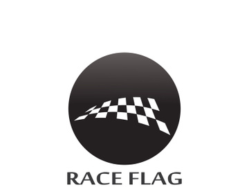 Creative and modern racing flag logo design. preview picture