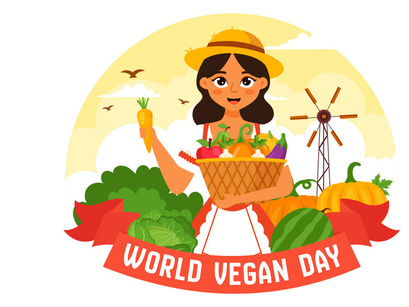 10 World Vegan Day Illustration