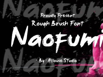 Noufumi - Rough Brush Font preview picture