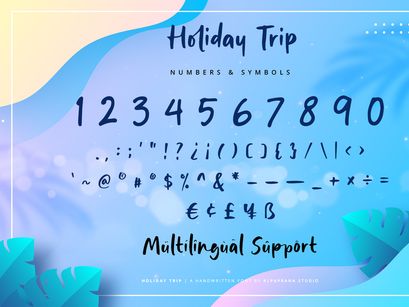 Holiday Trip - Handwritten Font