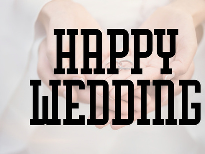 Summer Wedding - Vintage Slab Serif