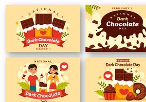 12 National Dark Chocolate Day Illustration