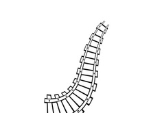 Train railroad vector image