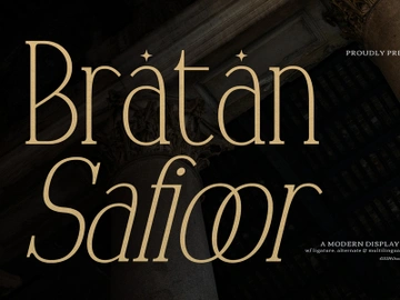 Bratan Safioor | Modern Display Serif preview picture