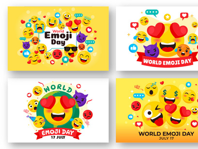 14 World Emoji Day Illustration