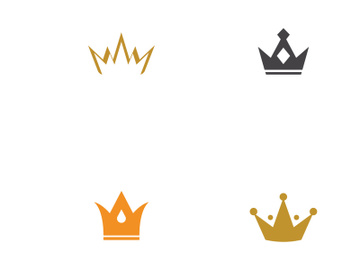 Gold luxury crown logo creative design. preview picture