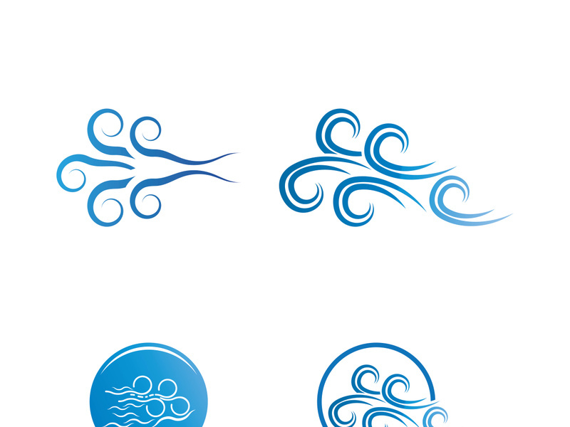 Wind icon vector illustration design template