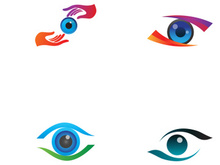 Branding Identity Corporate Eye Care vector logo design