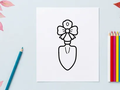 Laço de gravata desenhado à mão com design de rosto de fantasma. Clip-arts de acessório assustador para convites de festa e artesanatos festivos.