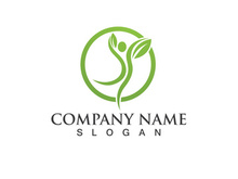 Health life people tree leaf green logo