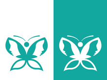 Butterfly logo icon vector design illustration