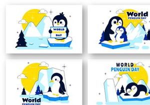 10 World Penguin Day Illustration