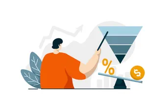 Interest Loan Calculator icon flat Illustration for business finance loan