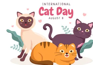 15 International Cat Day Illustration