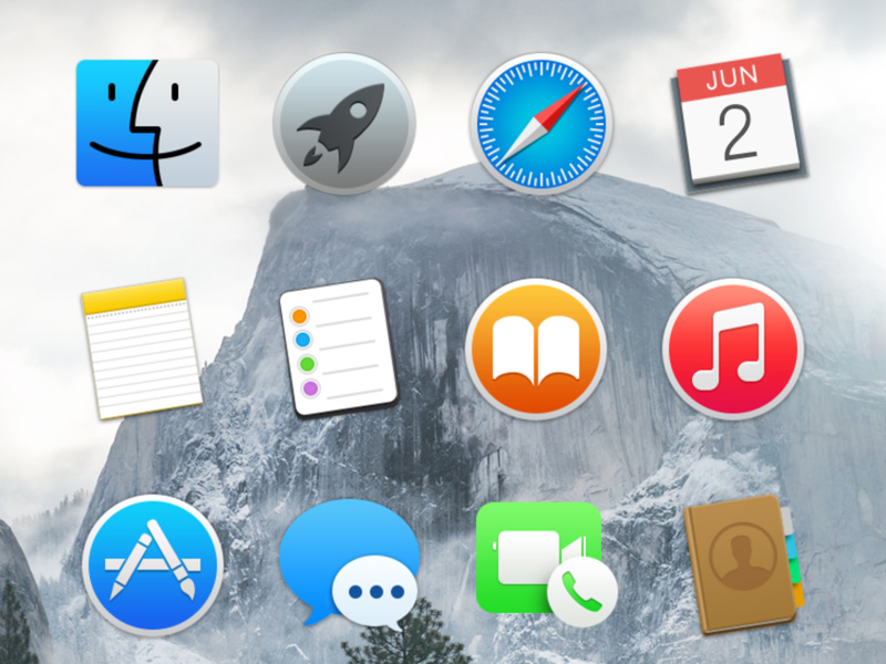 OS X Yosemite Icons