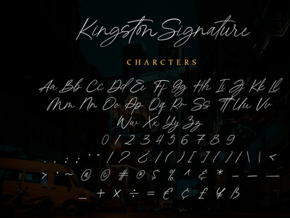 Kingston Signature - Stylish Script Font