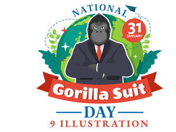 9 National Gorilla Suit Day Illustration preview picture