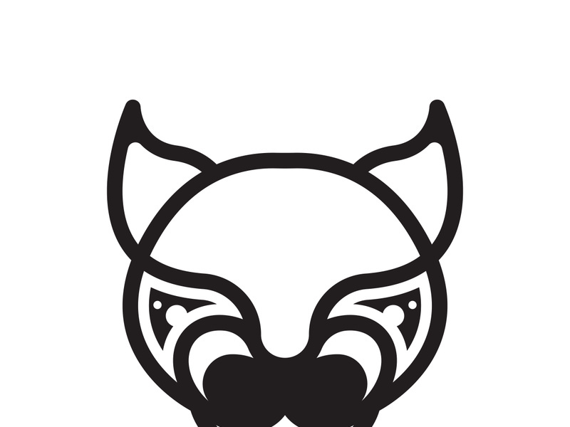 Panther head logo icon vector design template illustration