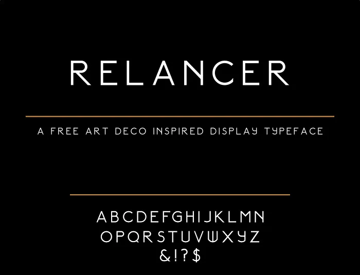 Relancer - Free Display Font