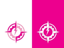 Compass logo template vector icon illustration design