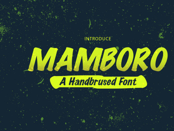 MAMBORO - HANDBRUSHED FONT preview picture