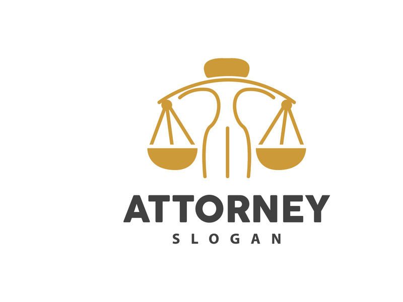 Lawyer Logo, Law Court Simple Design