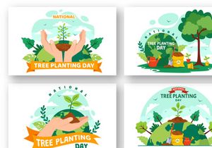 12 National Tree Planting Day Illustration